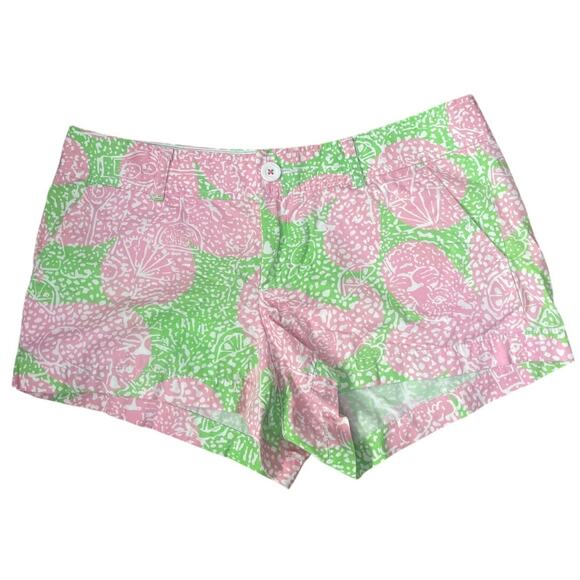 Lilly Pulitzer 3” Walsh Shorts in Limeade Cheat Ya‎ Print Size 8 - Picture 2 of 6